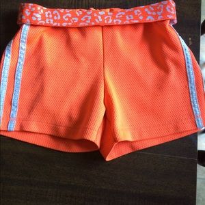 Orange athletic shorts